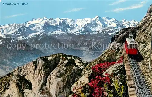 AK / Ansichtskarte  Bergbahn Pilatusbahn mit Alpen Bergbahn