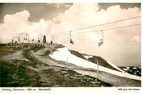 AK / Ansichtskarte  Sessellift_Chairlift_Telesiege Feldberg Schwarzwald Schwebelift 