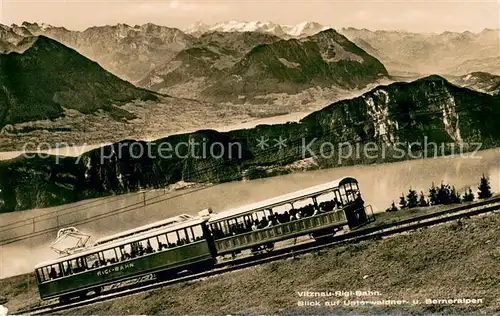 AK / Ansichtskarte  Bergbahn Vitznau Rigi Bahn  Bergbahn