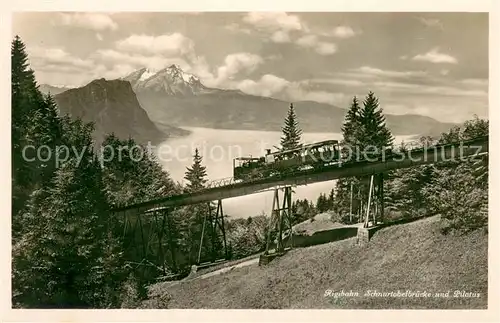 AK / Ansichtskarte 73820125 Bergbahn Rigibahn Rigi Kulm Pilatus  Bergbahn