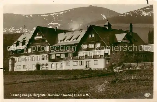 AK / Ansichtskarte 73820132 Riesengebirge_Schlesischer_Teil Berghotel Teichmannbaude 