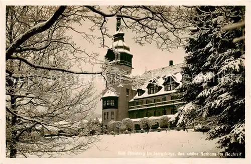 AK / Ansichtskarte  Bad_Flinsberg_Swieradow_Zdroj_PL Kurhaus im Rauhreif 