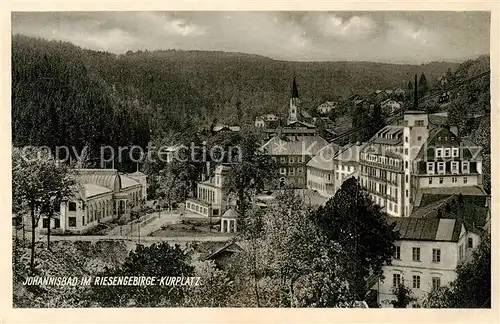 AK / Ansichtskarte  Johannisbad_Janske_Lazne_Boehmen_CZ Kurplatz 