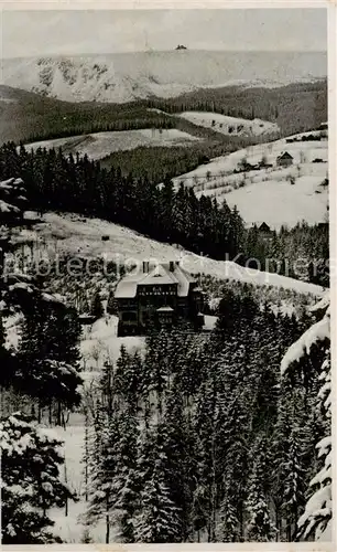 AK / Ansichtskarte  Ober-Krummhuebel_Karpacz_Riesengebirge_PL Haus Carmen 