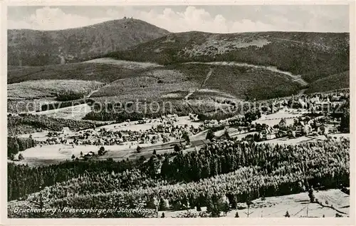 AK / Ansichtskarte  Brueckenberg_Krummhuebel_Riesengebirge_PL Panorama mit Schneekoppe 