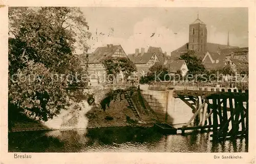 AK / Ansichtskarte 73820193 Breslau_Niederschlesien Die Sandkirche Breslau_Niederschlesien