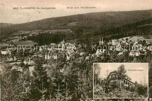AK / Ansichtskarte 73820195 Bad_Flinsberg_Swieradow_Zdroj_PL Blick vom Waldfrieden mit Haus Waldfrieden 