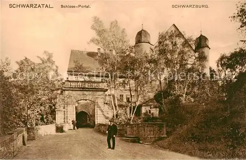 AK / Ansichtskarte 73820197 Schwarzburg_Thueringer_Wald Schwarzatal Schloss Portal Schwarzburg_Thueringer