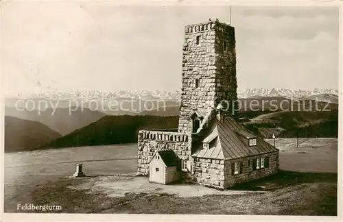 AK / Ansichtskarte  Feldberg_1450m_Schwarzwald Feldbergturm 