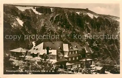 AK / Ansichtskarte 73820209 Riesengebirge_Schlesischer_Teil Hampelbaude 