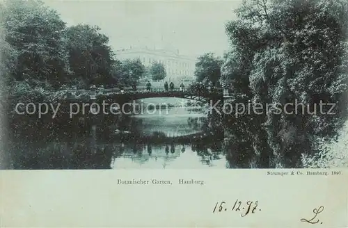 AK / Ansichtskarte  Hamburg Botanischer Garten Hamburg