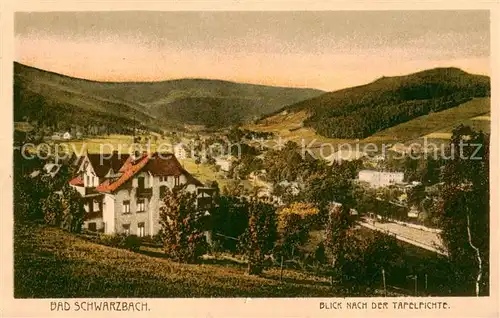 AK / Ansichtskarte  Bad_Schwarzbach_Flinsberg_Swieradow_Zdroj_Bad_PL Blick zur Tafelfichte 