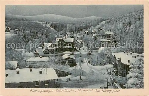 AK / Ansichtskarte  Schreiberhau_Szklarska_Poreba_Riesengebirge_PL Mariental Am Koenigsplatz 