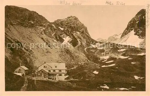 AK / Ansichtskarte 73820297 Rappenseehuette_2091m_Allgaeuer_Alpen_Oberstdorf Panorama 