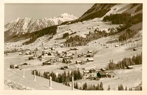 AK / Ansichtskarte  Riezlern_Kleinwalsertal_Vorarlberg mit Nebelhorn Riezlern_Kleinwalsertal