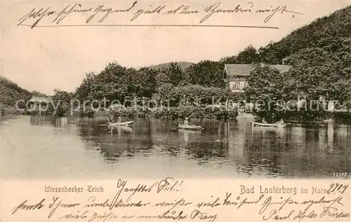 AK / Ansichtskarte  Bad_Lauterberg Wiesenbecker Teich Bad_Lauterberg