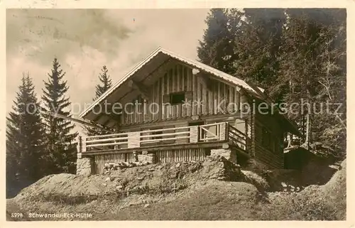 AK / Ansichtskarte  Schwander-Eck-Huette_Sonthofen_Oberallgaeu Ansicht 