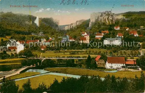 AK / Ansichtskarte  Streitberg_Oberfranken Panorama mit Burgruine Streitberg Oberfranken