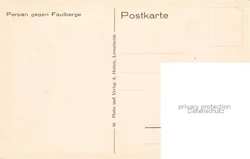 AK / Ansichtskarte Parpan_GR Panorama mit Faulberge 