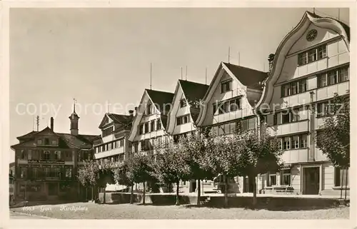AK / Ansichtskarte Gais_AR Kirchplatz Gais_AR