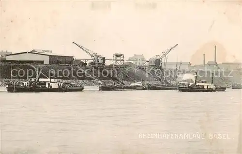 AK / Ansichtskarte Basel_BS Rheinhafenanlage Basel_BS