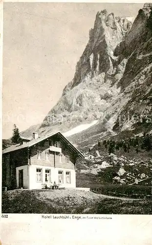 AK / Ansichtskarte Wetterhorngruppe_BE Hotel Lauchbuehl Enge 