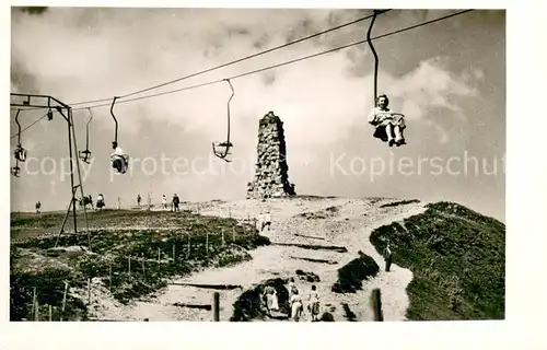 AK / Ansichtskarte  Sessellift_Chairlift_Telesiege Schwebelift Feldberg Schwarzwald Hotel Feldbergerhof 