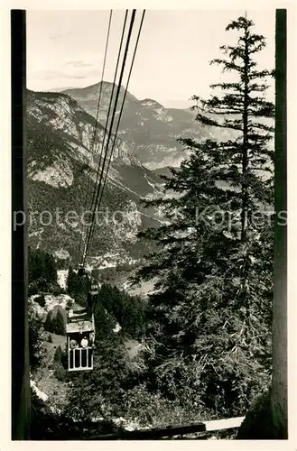 AK / Ansichtskarte  Seilbahn_Cable-Car_Telepherique Funivia Fai Paganella Veduta RoccoTrental  