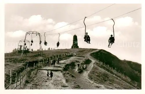 AK / Ansichtskarte  Sessellift_Chairlift_Telesiege Feldberg Hochschwarzwald Bismarckturm 