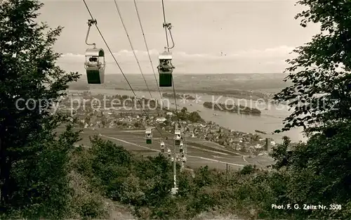 AK / Ansichtskarte  Sessellift_Chairlift_Telesiege Ruedesheim am Rhein Waldhotel Jagtschloss Niederwand 