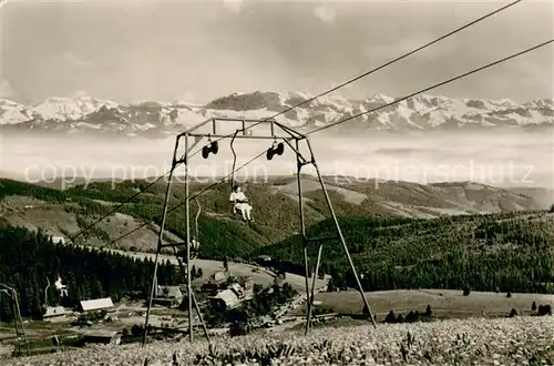 AK / Ansichtskarte  Sessellift_Chairlift_Telesiege Hotel Feldbergerhof Feldberg Schwarzwald 