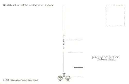 AK / Ansichtskarte 73820502 Sessellift_Chairlift_Telesiege Grindelwald Gletscherschlucht Firstbahn 
