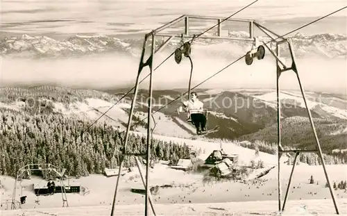 AK / Ansichtskarte  Sessellift_Chairlift_Telesiege Feldberg Hotel Feldbergerhof 