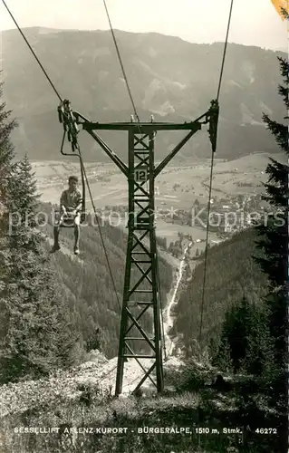 AK / Ansichtskarte  Sessellift_Chairlift_Telesiege Aflenz Kurort Buergeralpe 