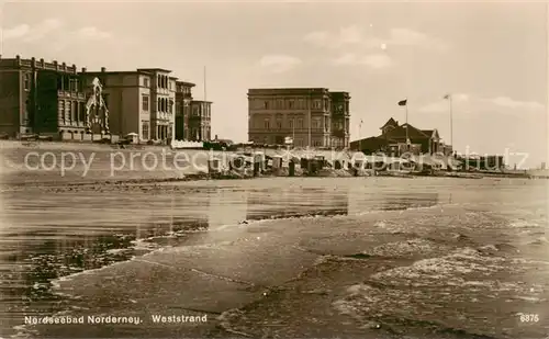 AK / Ansichtskarte  Norderney_Nordseebad Weststrand Hotels Norderney_Nordseebad