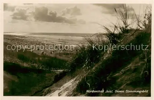 AK / Ansichtskarte 73820552 Juist_Nordseebad Duenen Stimmungsbild Juist_Nordseebad