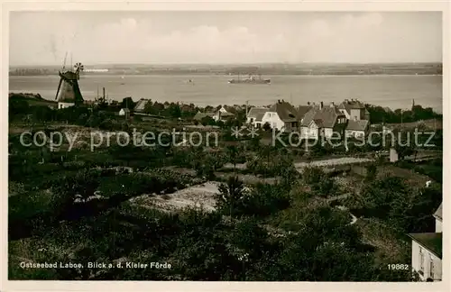 AK / Ansichtskarte  Laboe Ostseebad Blick auf die Kieler Foerder Laboe