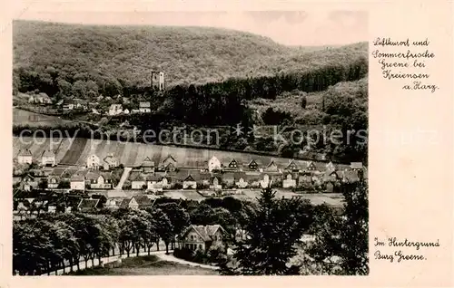 AK / Ansichtskarte 73820593 Greene_Kreiensen Panorama mit Burg Greene Greene Kreiensen