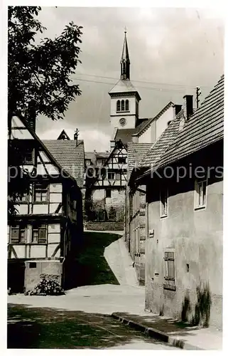 AK / Ansichtskarte  Eutingen_Pforzheim Dorfpartie Eutingen Pforzheim