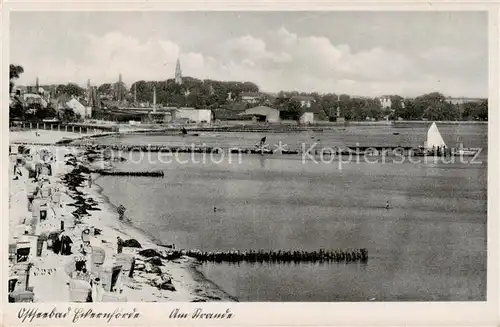 AK / Ansichtskarte  Eckernfoerde_Ostseebad Am Strande 