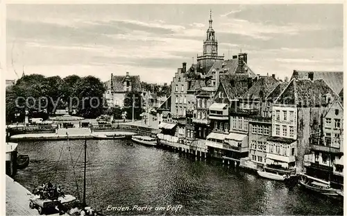 AK / Ansichtskarte  Emden__Ostfriesland Partie am Delft 