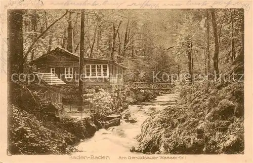 AK / Ansichtskarte  Baden-Baden Am Geroldsauer Wasserfall Baden-Baden