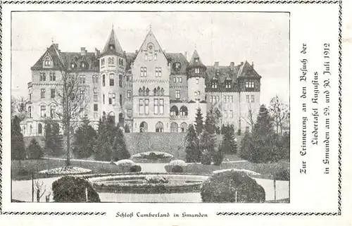 AK / Ansichtskarte 73820610 Gmunden_Traunsee_Salzkammergut Schloss Cumberland 