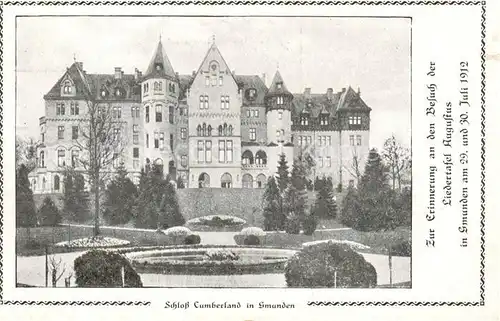 AK / Ansichtskarte  Gmunden_Traunsee_Salzkammergut Schloss Cumberland 