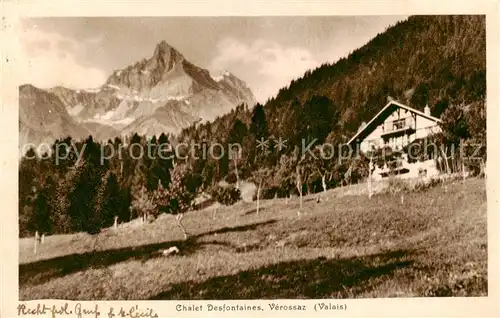 AK / Ansichtskarte Verossaz_VS Chalet Desfontaines Alpes Valoises 