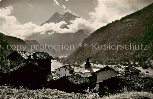 AK / Ansichtskarte Evolene_VS et les Dents de Veisivi Alpes Valoises 