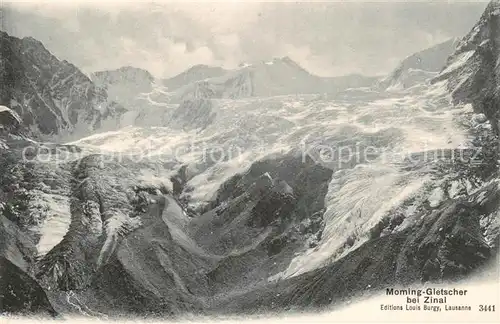 AK / Ansichtskarte Zinal_VS Bergwelt Walliser Alpen Moming Gletscher Zinal_VS