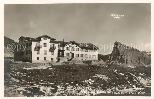 AK / Ansichtskarte Gemmipass_2322m_VS Berghotel Wildstrubel Walliser Alpen 