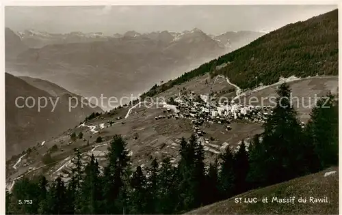 AK / Ansichtskarte St_Luc_VS Panorama Massif du Rawil Alpes Valoises 