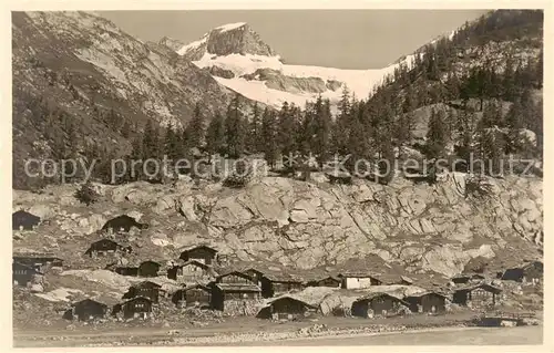 AK / Ansichtskarte Loetschen_VS Gletscheralp Blick gegen Tschingelhorn Walliser Alpen 